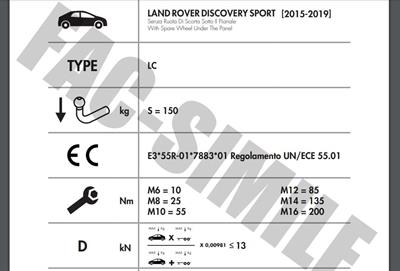 YATAY SÖKTAK LAND ROVER DİSCOVERY SPORT 
