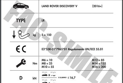 DİKEY SÖKTAK LAND ROVER DİSCOVERY V 