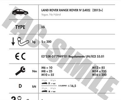 DİKEY SÖKTAK LAND ROVER RANGE ROVER IV (L405)