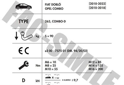 YATAY SÖKTAK FİAT DOBLO - OPEL COMBO