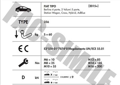 DİKEY SÖKTAK FIAT EGEA SEDAN +STATION+HB+CROSS