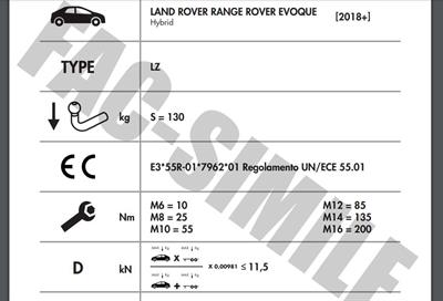 YATAY SÖKTAK LAND ROVER EVOQUE