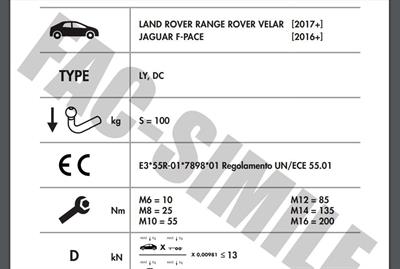 YATAY SÖKTAK JAGUAR F PACE - LANDROVER VELAR