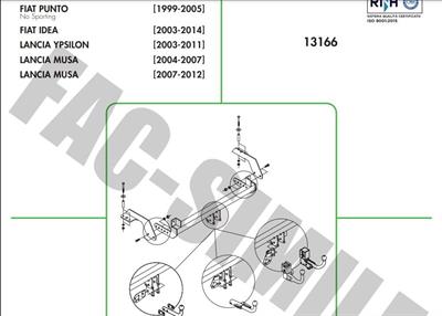 YATAY SÖKTAK FİAT İDEA - PUNTO - LANCIA MUSA - YPSİLON