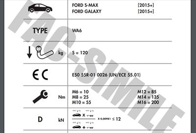 FORD S-MAX GALAXY
