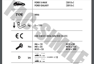 YATAY SÖKTAK FORD S-MAX GALAXY