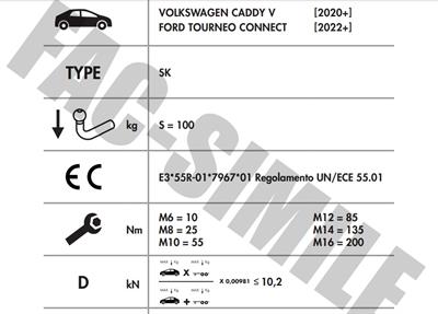 FORD CONNECT - VOLKSWAGEN CADDY