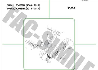 yatay sok tak SUBARU FORESTER 