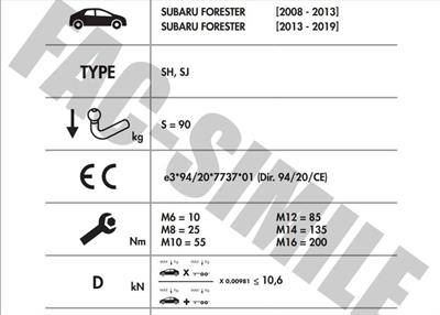 DİKEY SÖKTAK SUBARU FORESTER 