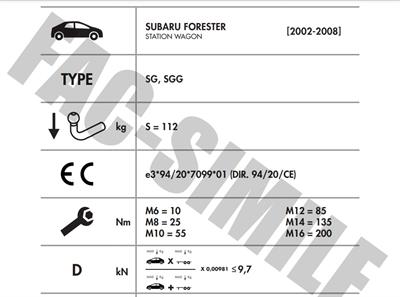 SUBARU FORESTER 