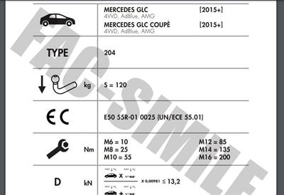 YATAY SÖKTAK MERCEDES GLC