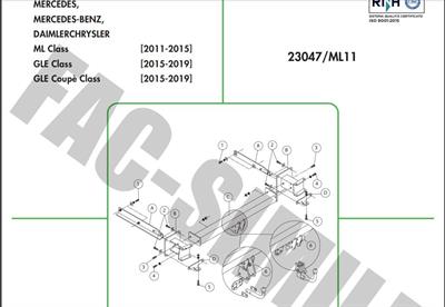 YATAY SÖKTAK MERCEDES GL - GLE - ML 