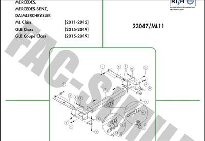 DİKEY SÖKTAK MERCEDES GL - GLE - ML 