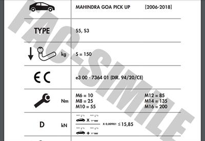 MAHINDRA GOA