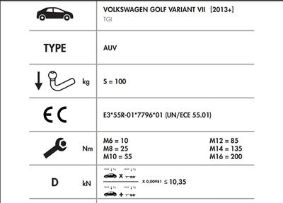 YATAY SÖKTAK VOLKSWAGEN GOLF 