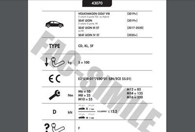 DİKEY SÖKTAK VOLKSWAGEN GOLF - SEAT LEON