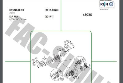 DİKEY SÖKTAK KİA RİO -  HYUNDAİ İ20