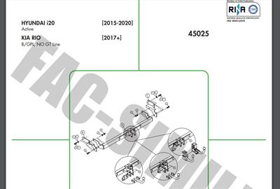 YATAY SÖKTAK KİA RİO -  HYUNDAİ İ20