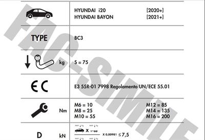 YATAY SÖKTAK HYUNDAİ İ20 (2020- ÜSTÜ) - BAYON 2021 ÜSTÜ