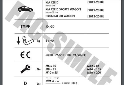 DİKEY SÖKTAK HYUNDAİ İ30 SW - KİA CEED