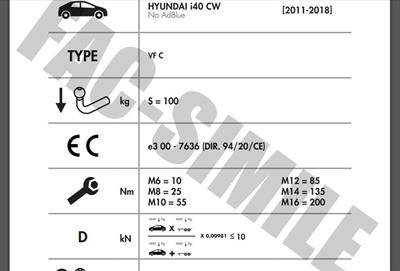 DİKEY SÖKTAK HYUNDAİ  İ40 SW 