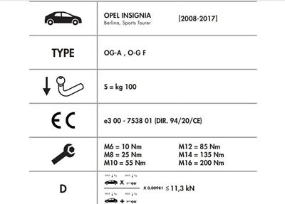 YATAY SÖKTAK OPEL İNSİGNİA