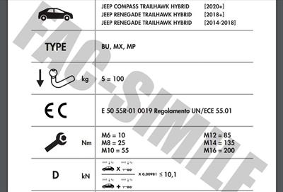 YATAY SÖKTAK JEEP COMPASS - RENEGEDE 