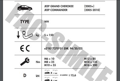 JEEP COMMANDER - GRAND CHEROKEE