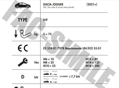 YATAY SÖKTAK DACİA JOGGER