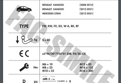 MERCEDES CITAN - RENAULT KANGOO