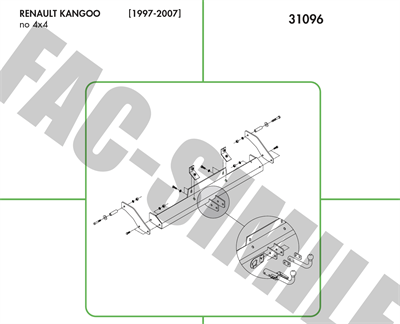 YATAY SÖKTAK Renault Kangoo 1997-2007