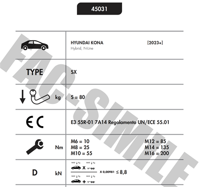 DİKEY SÖKTAK HYUNDAI KONA 2023 üstü