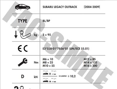 SUBARU LEGACY