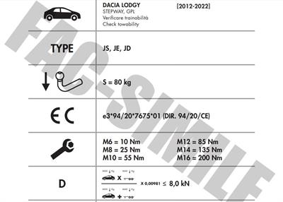 YATAY SÖKTAK DACİA LODGY - LODGY STEPWAY