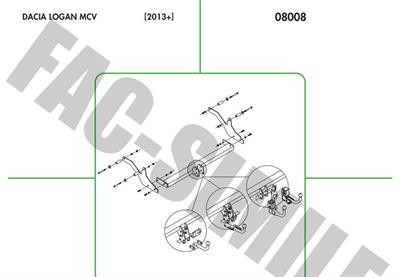 DİKEY SÖKTAK DACİA LOGAN MCV 20013-2020 