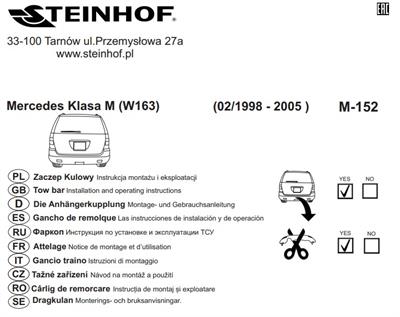MERCEDES ML W163