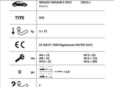 DİKEY SÖKTAK RENAULT MEGANE E-TECH 2022 ÜSTÜ 