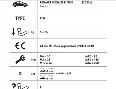 YATAY SÖKTAK RENAULT MEGANE E-TECH 2022 ÜSTÜ 