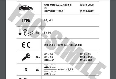 YATAY SÖKTAK OPEL MOKKA -  CHEVROLET TRAX