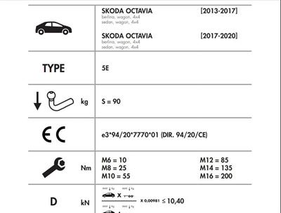 DİKEY SÖKTAK SKODA OCTAVİA