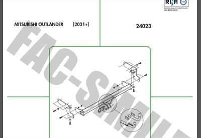YATAY SÖKTAK MİTSUBİSHİ  OUTLANDER
