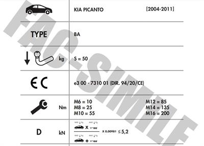 YATAY SÖKTAK KİA PİCANTO