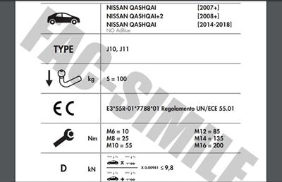 DİKEY SÖKTAK NİSSAN  QASHQAİ