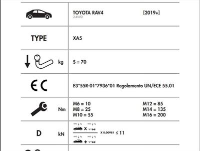DİKEY SÖKTAK TOYOTA RAV4