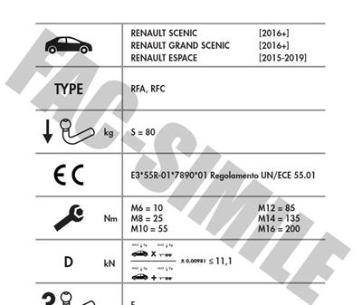 YATAY SÖKTAK REANULT SCENİC - ESPACE - GRANDSCENİC