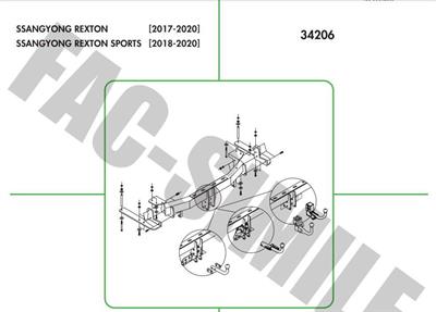 DİKEY SÖKTAK   SSANGYONG REXTON - REXTON SPORT