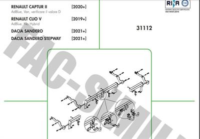 DİKEY SÖKTAK DACİA SANDERO  -  SANDERO STEPWAY  - CLİO - RENAULT CAPTUR - MİTSUBİSHİ COLT 