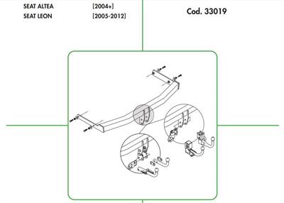 DİKEY SÖKTAK SEAT ALTEA - LEON