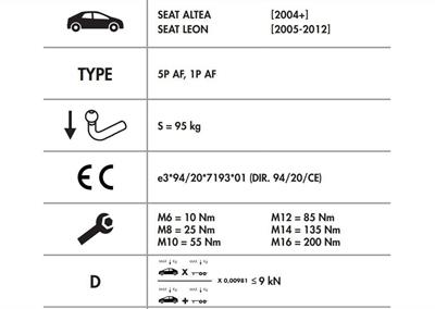 DİKEY SÖKTAK SEAT ALTEA - LEON