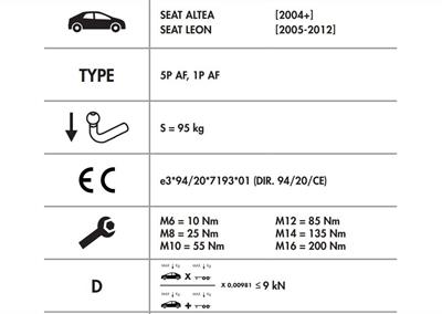 YATAY SÖKTAK SEAT ALTEA - LEON